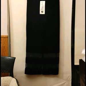 COPY - Pair of dressy wide leg black velvet pants